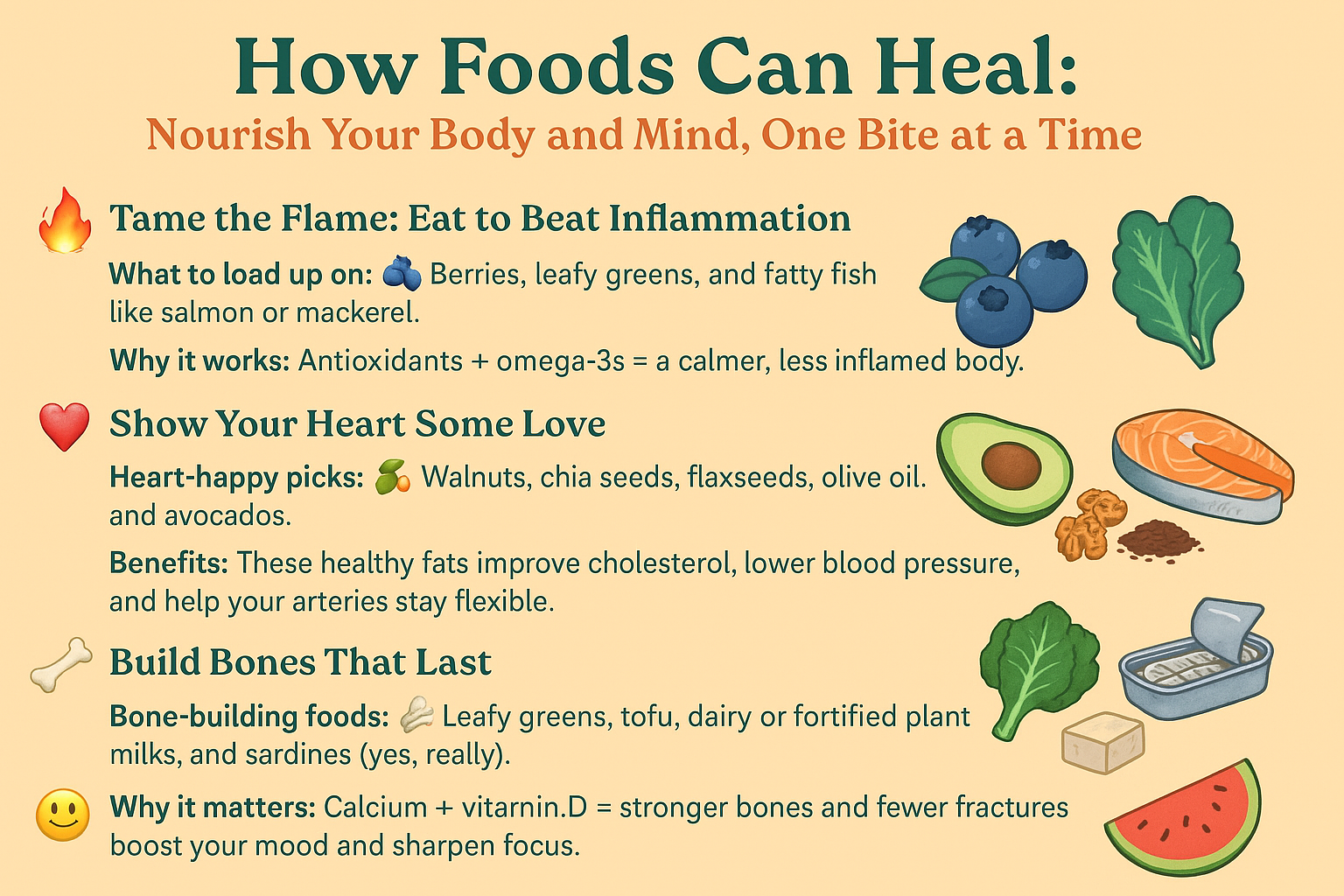 Beat Inflammation with Food: A Midlife Woman’s Guide to Feeling Better, One Bite at a Time