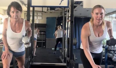 Midlife women training with intensity